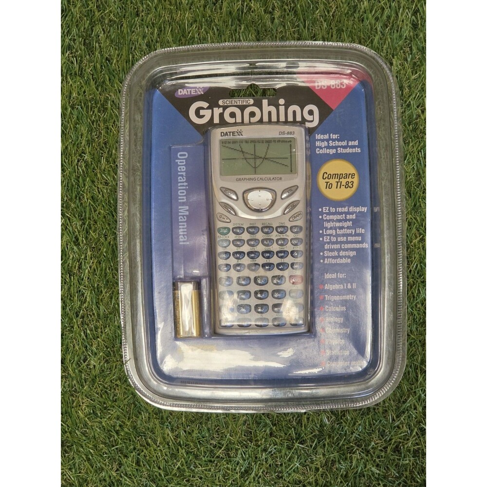 DateXX Scientific Graphing Calculator Handheld DS-883 New Sealed Compare To TI83